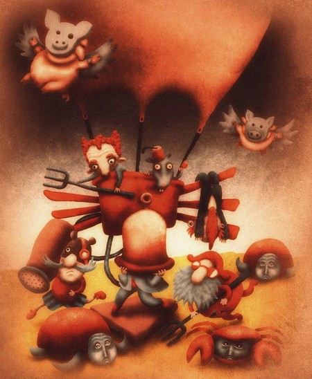 Ranko Trajković - Ilustracije za knjigu Lov na Snarka
