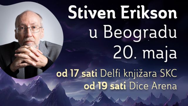 Stiven Erikson u Beogradu 20. maja