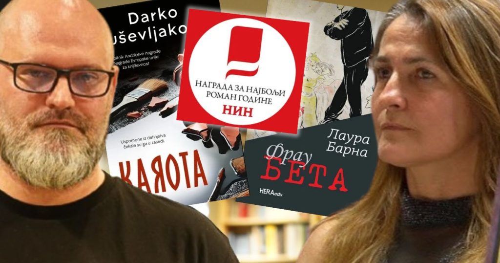 Darko Tuševljaković i Laura Barna u najužem izboru za NIN-ovu nagradu
