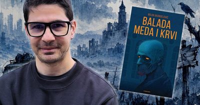 Milan Aranđelović u romanu BALADA MEDA I KRVI donosi satiričnu i grotesknu viziju moguće budućnosti Srbije, ispunjenu humorom i apsurdom.